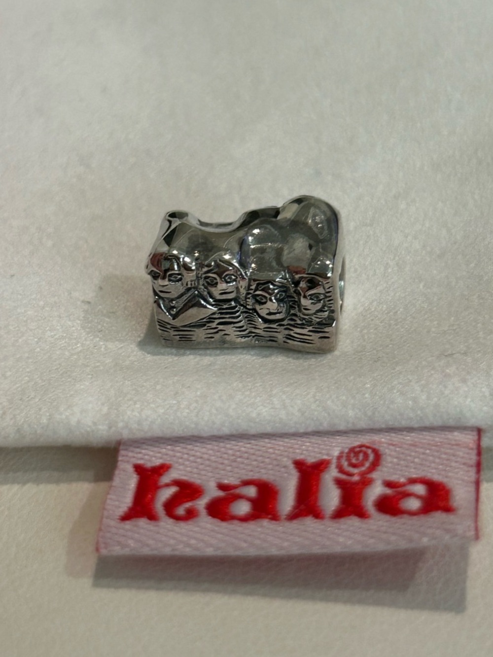 Pandora-style “Mount Rushmore” Charm - Sterling Silver